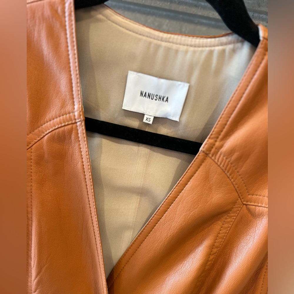 Nanushka vegan leather mini dress - Picture 3 of 3